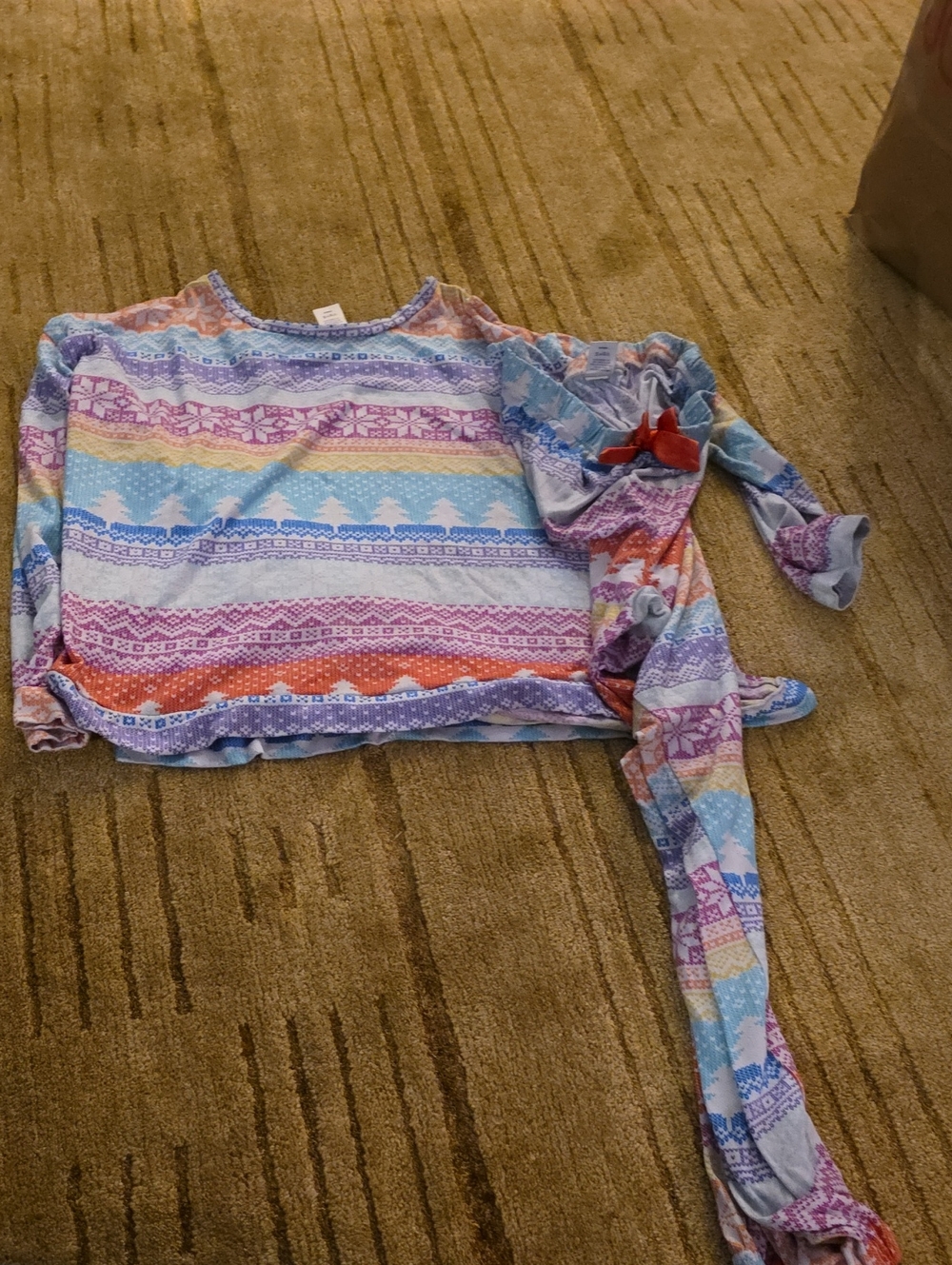 Girls' Pastel Multi-Stripe Pjs By Sugar And Jade XXL 20/22..